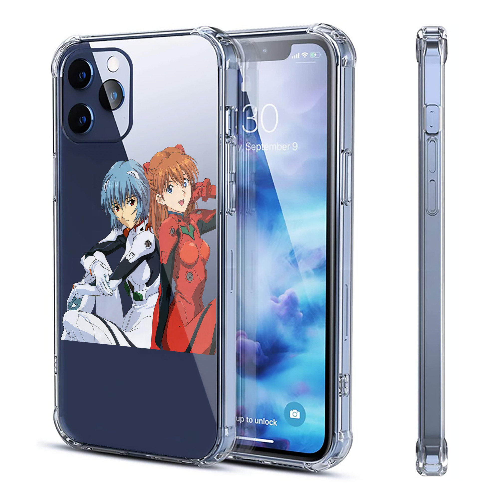（画像用） EVA 新世紀エヴァンゲリオン 【iPhone 12シリーズ対応】透明スマホケース（クリアソフトケース）